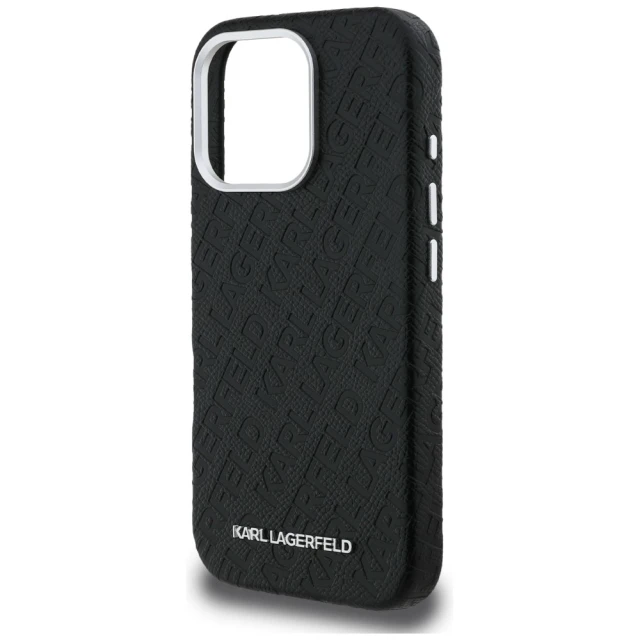 Чохол Karl Lagerfeld FW Stamped Karl для iPhone 16 Pro Black (KLHMP16LPGKLFOFK)