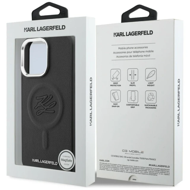 Чохол Karl Lagerfeld Embossed Ring Initials для Samsung Galaxy S26 Black (KLHMP16XPGFKLRDK)