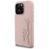 Чохол Karl Lagerfeld FW Grained Signature Logo для iPhone 16 Pro Pink (KLHCP16LPGFKSRSP)