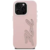 Чохол Karl Lagerfeld FW Grained Signature Logo для iPhone 16 Pro Pink (KLHCP16LPGFKSRSP)