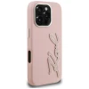 Чохол Karl Lagerfeld FW Grained Signature Logo для iPhone 16 Pro Pink (KLHCP16LPGFKSRSP)