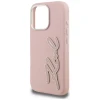 Чохол Karl Lagerfeld FW Grained Signature Logo для iPhone 16 Pro Pink (KLHCP16LPGFKSRSP)