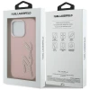 Чохол Karl Lagerfeld FW Grained Signature Logo для iPhone 16 Pro Pink (KLHCP16LPGFKSRSP)