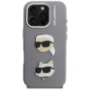 Чохол Karl Lagerfeld FW Grained Karl & Choupette Heads Pins для iPhone 16 Pro Max Grey (KLHCP16XPSFDHPG)