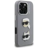 Чохол Karl Lagerfeld FW Grained Karl & Choupette Heads Pins для iPhone 16 Pro Max Grey (KLHCP16XPSFDHPG)