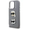 Чохол Karl Lagerfeld FW Grained Karl & Choupette Heads Pins для iPhone 16 Pro Max Grey (KLHCP16XPSFDHPG)