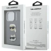 Чохол Karl Lagerfeld FW Grained Karl & Choupette Heads Pins для iPhone 16 Pro Max Grey (KLHCP16XPSFDHPG)