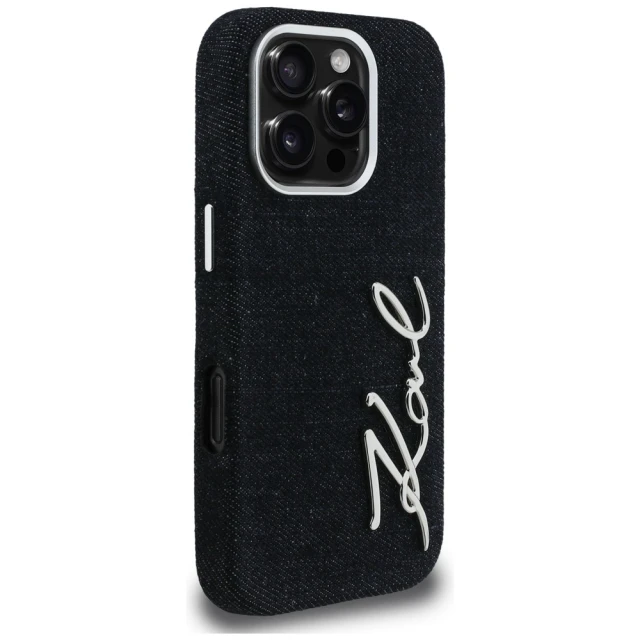 Чохол Karl Lagerfeld FW Jeans Signature Logo для iPhone 16 Pro Black (KLHCP16LPJFMSVK)