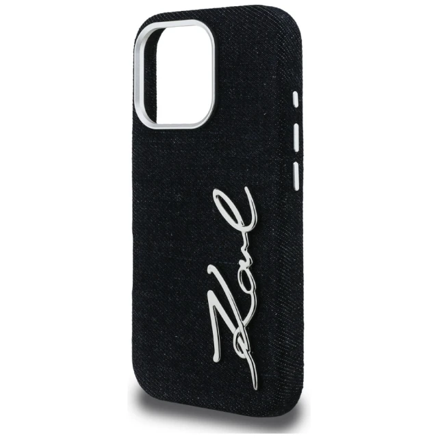 Чохол Karl Lagerfeld FW Jeans Signature Logo для iPhone 16 Pro Black (KLHCP16LPJFMSVK)