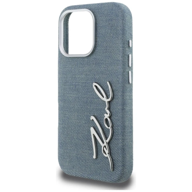 Чохол Karl Lagerfeld FW Jeans Signature Logo для iPhone 16 Pro Blue (KLHCP16LPJFMSVB)