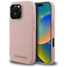 Чехол Karl Lagerfeld FW Stamped Karl для iPhone 16 Pro Max Pink (KLHMP16XPGKLFOFP)