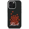 Чохол Karl Lagerfeld Silicone Heart Sign Logo для iPhone 16 Pro Black (KLHMP16LSMHBKSK)