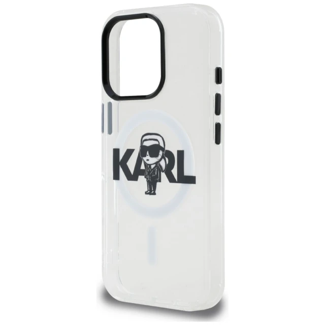 Чохол Karl Lagerfeld IML Karl Sketch Logo для iPhone 16 Pro Max Clear (KLHMP16XHGKIGKBT)