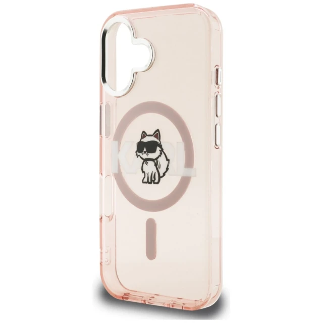 Чохол Karl Lagerfeld IML Choupette Sketch Logo для iPhone 16 Pink (KLHMP16SHGCHGKBP)