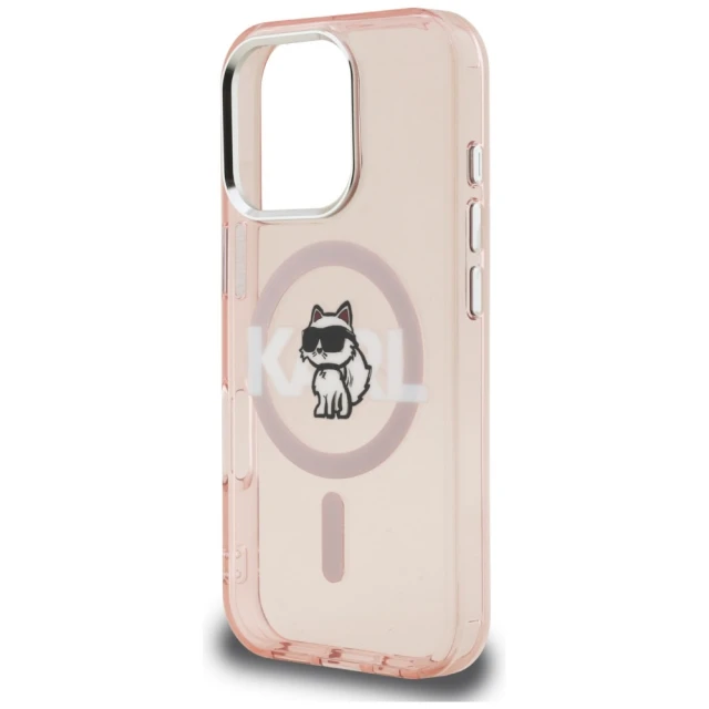 Чохол Karl Lagerfeld IML Choupette Sketch Logo для iPhone 16 Pro Max Pink (KLHMP16XHGCHGKBP)