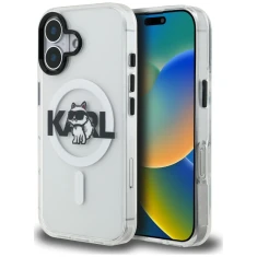 Чохол Karl Lagerfeld IML Choupette Sketch Logo для iPhone 16 Transparent (KLHMP16SHGCHGKBT)