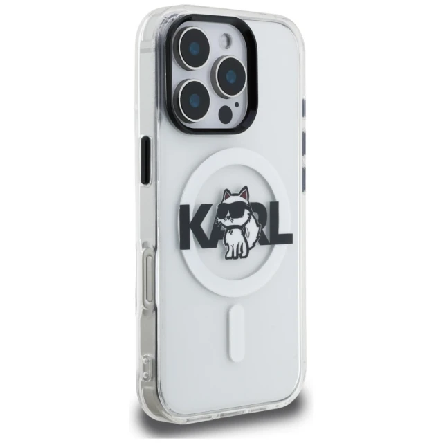 Чохол Karl Lagerfeld IML Choupette Sketch Logo для iPhone 16 Pro Max Clear (KLHMP16XHGCHGKBT)