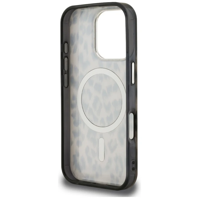 Чохол Karl Lagerfeld IML Leopard Pattern для iPhone 16 Pro Max Brown with MagSafe (KLHMP16XHDLEOICW)