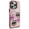 Чехол Karl Lagerfeld IML Multi K&C Head Pattern для iPhone 16 Pro Pink (KLHCP16LHMCHKCP)