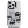 Чохол Karl Lagerfeld IML Multi K&C Head Pattern для iPhone 16 Pro Clear (KLHCP16LHMCHKCT)