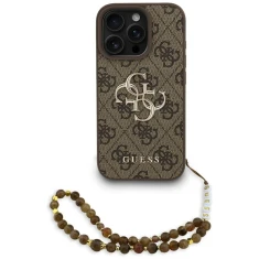 Чехол Guess 4G Strap 4G Classic Logo для iPhone 16 Pro Brown (GUHCP16LP4GMGSW)