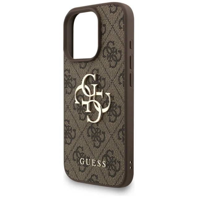 Чохол Guess 4G Strap 4G Classic Logo для iPhone 16 Pro Brown (GUHCP16LP4GMGSW)