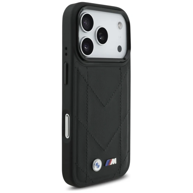 Чохол BMW M Quilted Logo для iPhone 17 Pro Black with MagSafe (BMHMP17L25PSECHK)