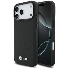 Чохол BMW M Quilted Logo для iPhone 17 Pro Max Black with MagSafe (BMHMP17X25PSECHK)