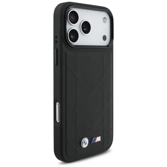 Чохол BMW M Quilted Logo для iPhone 17 Pro Max Black with MagSafe (BMHMP17X25PSECHK)