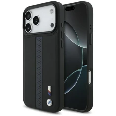 Чохол BMW M Perforated Stripe Logo для iPhone 17 Pro Max Blue with MagSafe (BMHMP17X25PCPSKB)