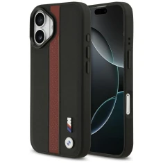 Чохол BMW M Perforated Stripe Logo для iPhone 17 Red with MagSafe (BMHMP17S25PCPSKR)
