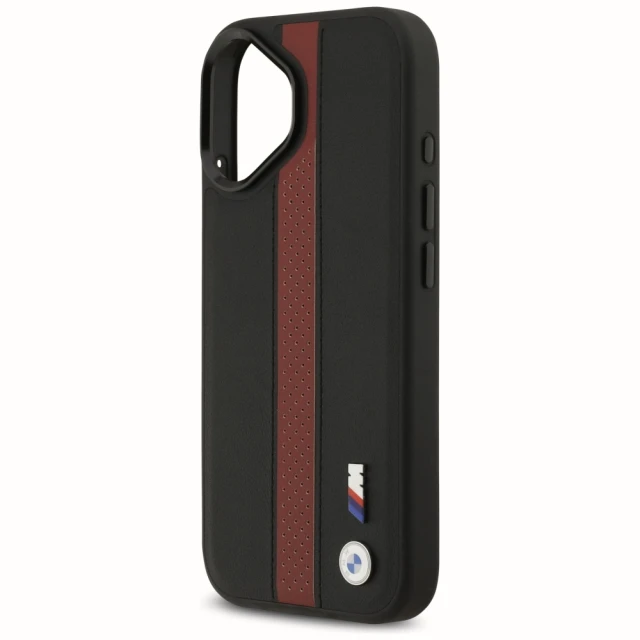 Чохол BMW M Perforated Stripe Logo для iPhone 17 Red with MagSafe (BMHMP17S25PCPSKR)