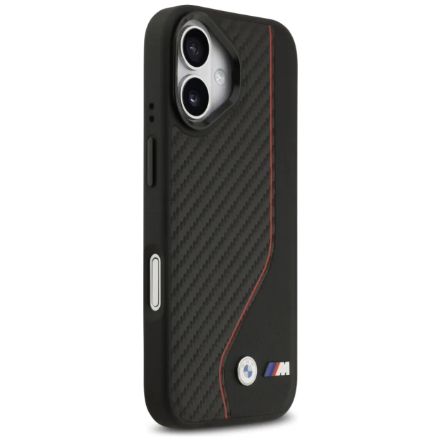 Чохол BMW M Carbon Line & Logo для iPhone 17 Red with MagSafe (BMHMP17S25PCCSCKR)