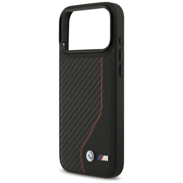 Чохол BMW M Carbon Line & Logo для iPhone 17 Pro Max Red with MagSafe (BMHMP17X25PCCSCKR)