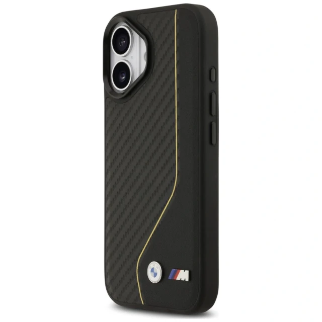 Чохол BMW M Carbon Line & Logo для iPhone 17 Yellow with MagSafe (BMHMP17S25PCCSCKY)
