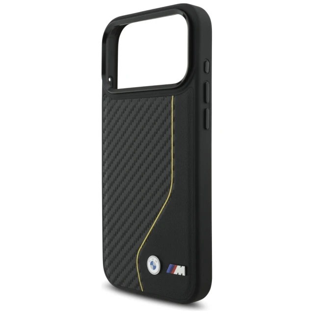 Чохол BMW M Carbon Line & Logo для iPhone 17 Pro Max Yellow with MagSafe (BMHMP17X25PCCSCKY)