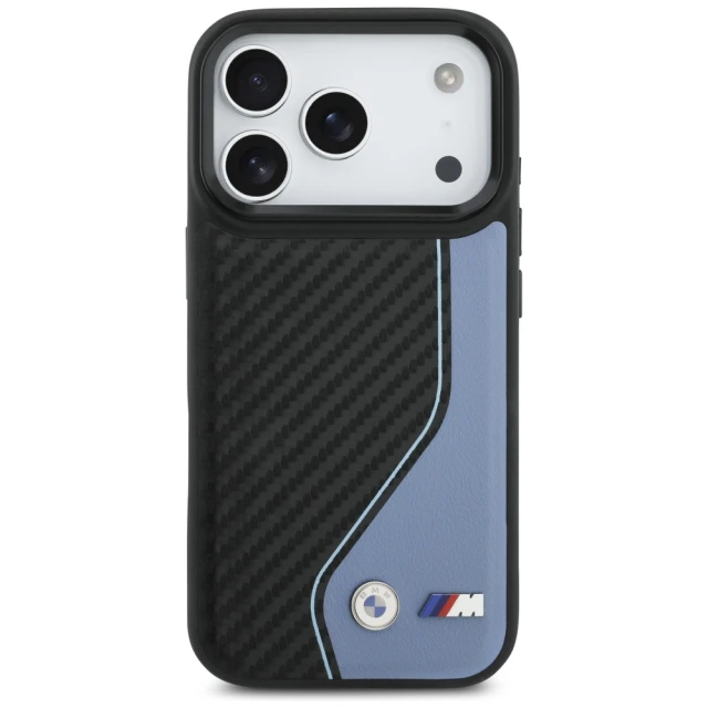 Чохол BMW M Carbon Logo для iPhone 17 Pro Blue with MagSafe (BMHMP17L25PCCSCBK)