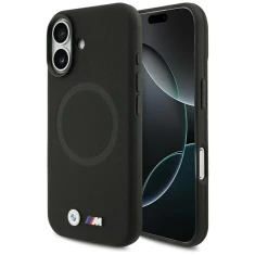 Чохол BMW M FW Metal Logo для iPhone 17 Black with MagSafe (BMHMP17S25PFWSMK)