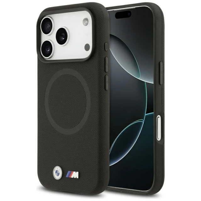 Чохол BMW M FW Metal Logo для iPhone 17 Pro Max Black with MagSafe (BMHMP17X25PFWSMK)