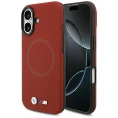 Чохол BMW M FW Metal Logo для iPhone 17 Red with MagSafe (BMHMP17S25PFWSMR)
