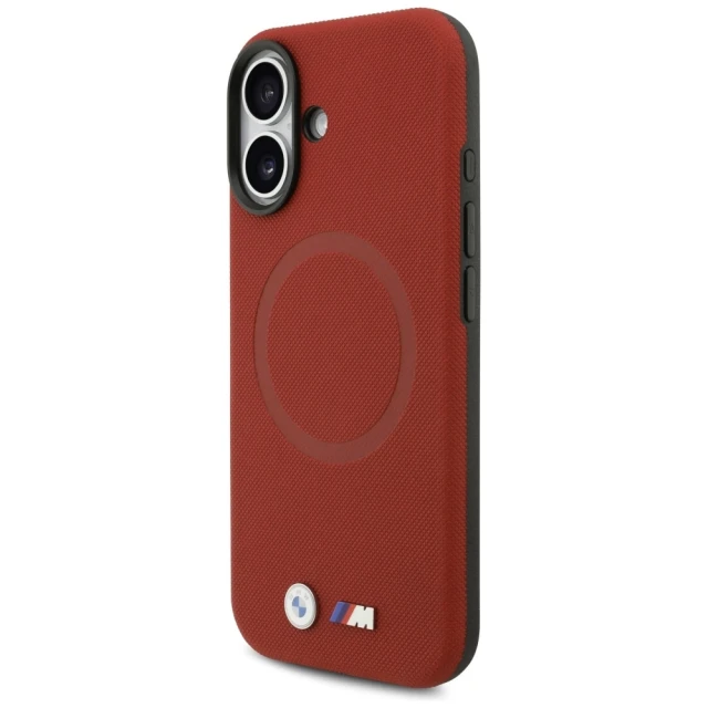 Чохол BMW M FW Metal Logo для iPhone 17 Red with MagSafe (BMHMP17S25PFWSMR)