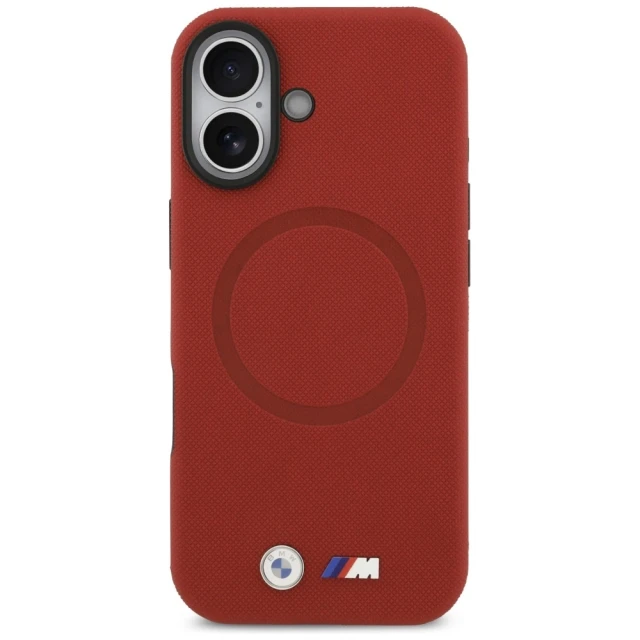 Чохол BMW M FW Metal Logo для iPhone 17 Red with MagSafe (BMHMP17S25PFWSMR)