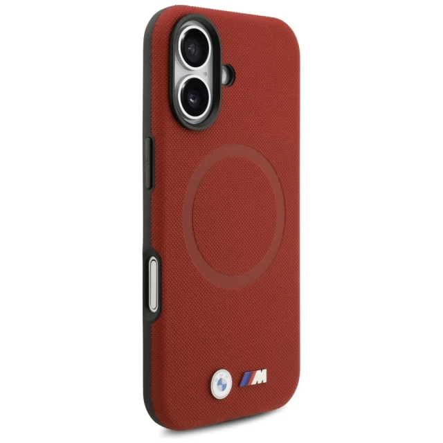 Чохол BMW M FW Metal Logo для iPhone 17 Red with MagSafe (BMHMP17S25PFWSMR)