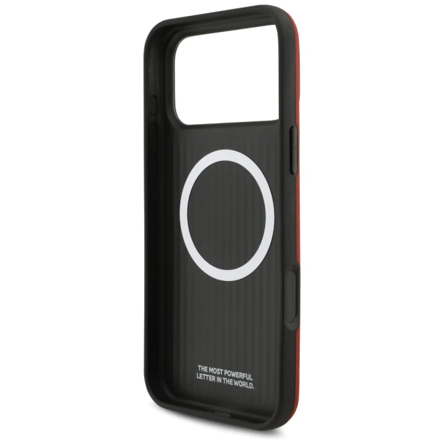 Чохол BMW M FW Metal Logo для iPhone 17 Pro Max Red with MagSafe (BMHMP17X25PFWSMR)