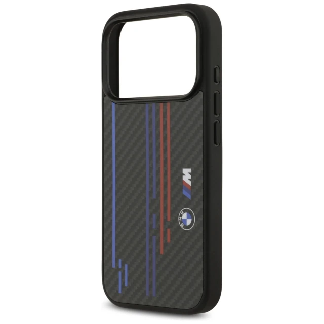 Чохол BMW M Kevlar Lines & Logo для iPhone 17 Pro Black with MagSafe (BMHMP17L25CFSTSK)