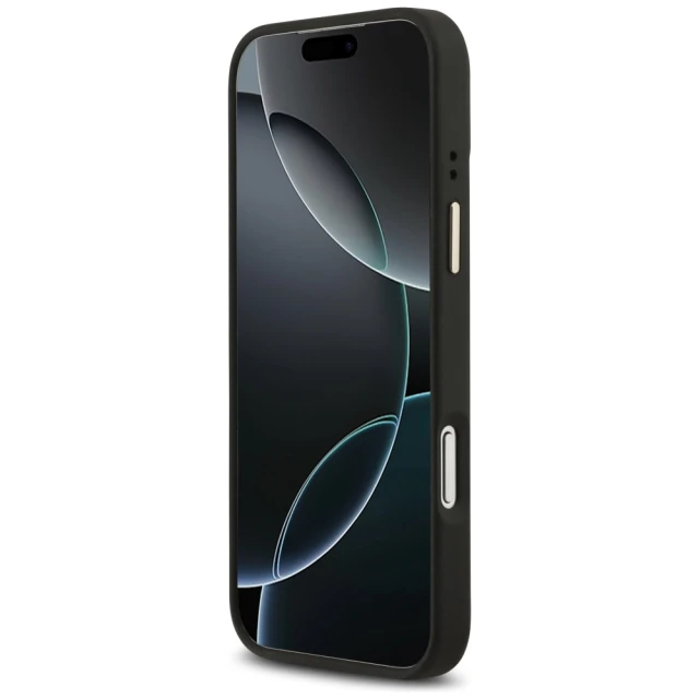Чохол Guess 4G Logo Plate для iPhone 17 Pro Max Black with MagSafe (GUHMP17XU4GPRK)