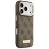 Чохол Guess 4G Logo Plate для iPhone 17 Pro Brown with MagSafe (GUHMP17LU4GPRW)