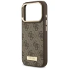 Чохол Guess 4G Logo Plate для iPhone 17 Pro Brown with MagSafe (GUHMP17LU4GPRW)