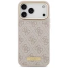 Чохол Guess 4G Logo Plate для iPhone 17 Pro Max Pink with MagSafe (GUHMP17XU4GPRP)