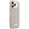 Чохол Guess 4G Logo Plate для iPhone 17 Pro Max Pink with MagSafe (GUHMP17XU4GPRP)